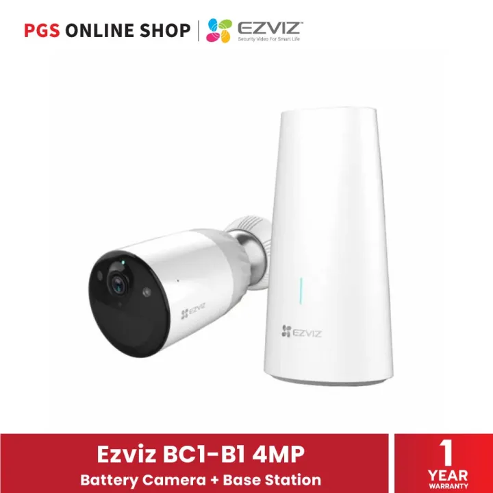 Ezviz BC1-B1 (กล้องวงจรปิด) ความละเอียด 4MP Battery Camera + Base ...