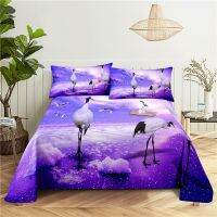 【CW】 Crowned Sheet  Digital Printing Polyester Bed Flat With Pillowcase Print