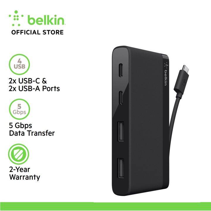 Belkin F4u090btblk Usb C™ 4 Port Mini Hub Usb Type C™ Lazada Singapore 5419