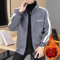 [COD] Polar fleece jacket mens 2022 winter lamb wool thick coat velvet autumn and grain