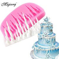 【CW】 Icicles Cake Decoration Silicone Mold Icicle Border Sugarcraft Frozen Fondant Cake Fondant Cake Decorating Tools