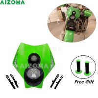 Off Road Motorcycle Headlight Motocross Dirt Bike Headlamp Mask For Yamaha Honda Suzuki Kawasaki KLX KLR KDX 125 250 450