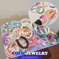 COCOJEWELRY กำไลข้อมือผู้หญิงลูกปัดสร้อยข้อมือลูกปัดแบบไล่ระดับสี