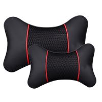 Leather Car Seat Neck Pillow Head Protector Safety Auto Headrest Support Backrest Cushion Pillows Neck Rest Seat Cushions