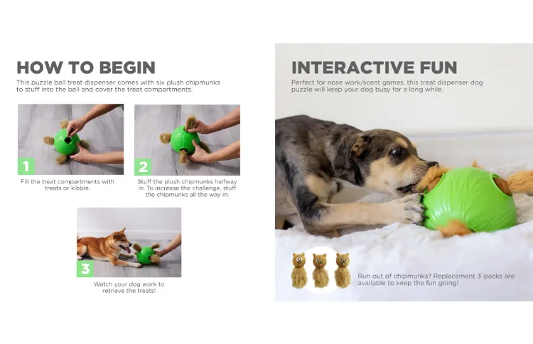 DOG RUMBLE PUZZLE - TOPSY TREAT BALL - Nina Ottosson Treat Puzzle