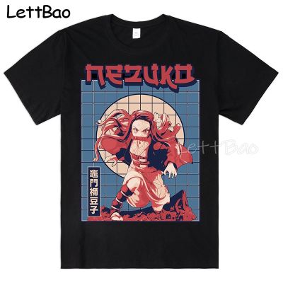 Demon Slayer Mens Funny Anime T Shirt Japanese Style T Shirts Shirt 100 Cotton Simple Stylemens Men Clothing 100% Cotton