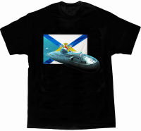 2023 newRussian Navy Strategic Missile Nuclear Submarine T-Shirt. Summer Cotton O-Neck Short Sleeve Mens T Shirt New S-3XL
