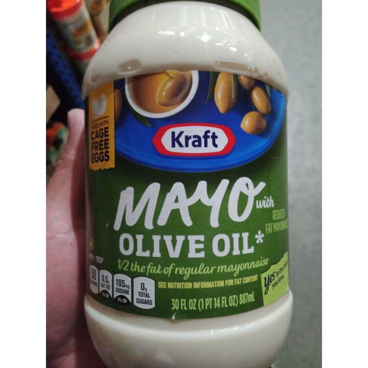 【READY STOCK】 Kraft Olive Oil Reduced Fat Mayonnaise 30oz (850g) USA ...