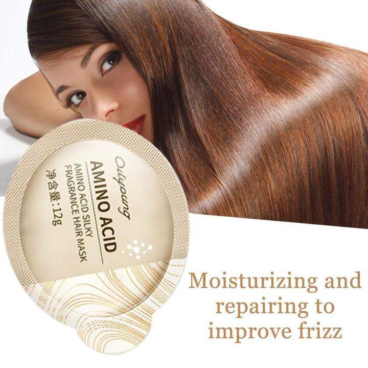 7 PCS Portable Amino Acid Hair Mask Repair Keratin Nourish Smooth Silky