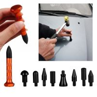 {7ho car tools} 9ชิ้นเครื่องมือซ่อมรถบุ๋มปากกาคืนสภาพอัตโนมัติที่มีหัวเปลี่ยนรถแตะลงร่างกายแผงกำจัดบุ๋มซ่อมเครื่องมือช่าง