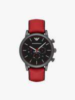 Emporio Armani นาฬิกาข้อมือผู้ชาย Luigi Chronograph Black Dial Red รุ่น AR1971