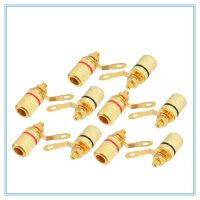 10pcs Gold Plated Audio Connector Binding Post Amplifier Speaker Cable Terminal Banana Plug Jack for 4mm Diameter Banana Plugs