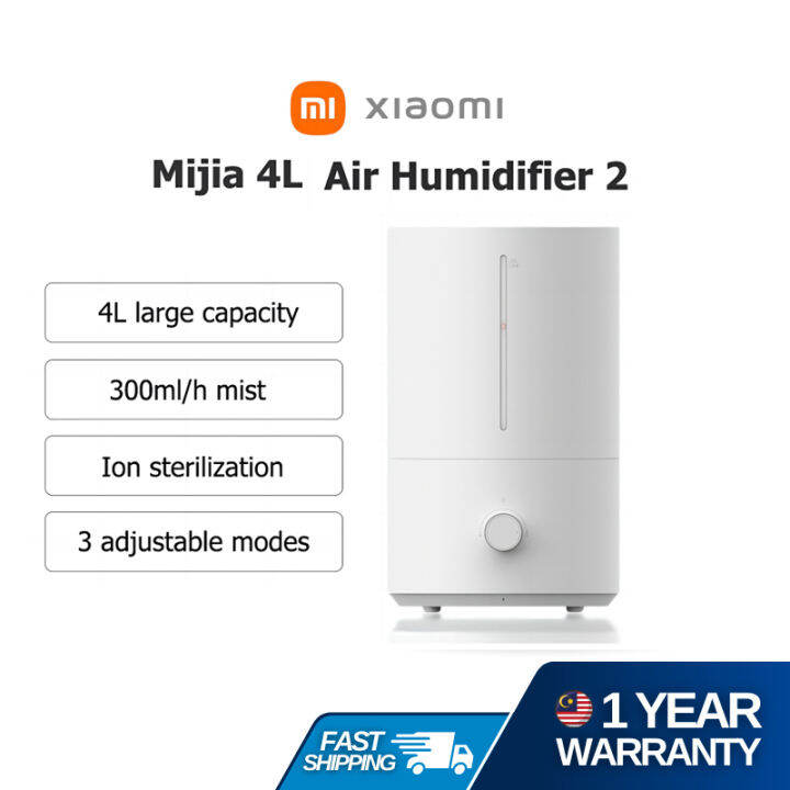 Xiaomi Mijia Air Humidifier 2 Generation Portable 4L Silver Ion 99% ...