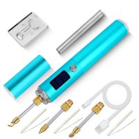 Wireless Soldering Iron Rechargeable Soldering Iron Removable Battery with LED Display USB High Power Fast Heating