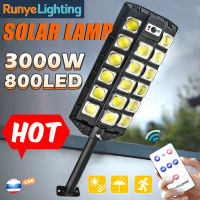 ไฟถนน ไฟโซล่าเซลล์ 1200W 800W โคมไฟโซล่าเซลล์ Solar Light ไฟแสงอาทิตย์ ไฟLED ไฟสปอร์ตไลท์ ไฟถนนรีโมทคอนโทรล