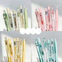 【living stationery】6ชิ้น Kawaii GelColor ปากกาเน้นข้อความนักเรียนเขียนปากกาจำนวนมาก Ins Intelsupply