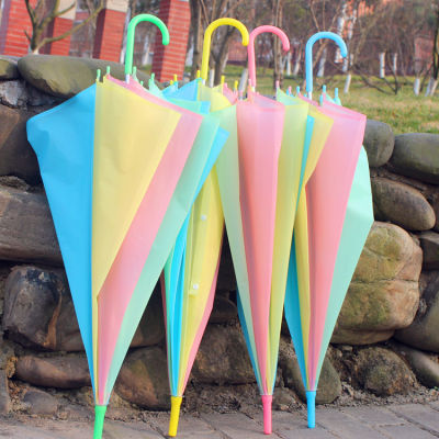 ร่มกันฝน Umbrella กันuv สีสันสดใส ร่มแฟชั่น มี 5 สีให้เลือก ร่มใส ลายจุด ส่งในประเทศ