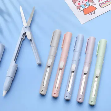 Foldable Scissors & Pen Cutter, Unique Stationery