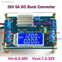 ﹍ 1PCS 32V 5A DC DC Buck Converter CC CV Variable DC Power Supply Module 1.2-32V Adjustable Voltage Regulator Voltmeter Step-Down