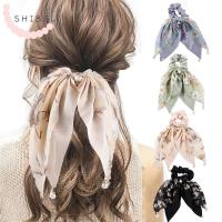 GAI39 ฝรั่งเศส นางฟ้า หอมหวาน น่ารักค่ะ ขนาดใหญ่ น่ารักดี โบว์ Ruffles scrunchies เชือกผมหญิง เชือกผูกผมสไตล์เกาหลี ริบบิ้นผูกผม