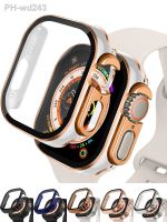 Cover for Apple Watch Case Ultra 49mm accessories Screen Protector Straight Edge Waterproof series 8 SE 7 4 44mm 40mm 45mm 41mm