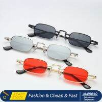 R Punk Glasses Clear Square Sunglasses-Black Gray &amp; Gold