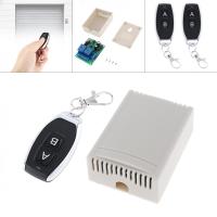 รีโมทคอนลไร้สาย AC 85 ~ 250V โมดูลรับสัญญาณ2ช่องพร้อมรีโมทคอนล2ตัวสำหรับสวิตช์หลอดไฟและอุปกรณ์ Electroc