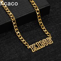 Custom 5mm Cuban Name Necklace Stainless Steel Personalized Gold Silver Color Pendant Thick Chain for Men Women Jewellery Gift Fashion Chain Necklaces