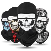 Motorcycle Balaclava Skull Print Moto Full Face Mask Windproof Skiing Head Neck Warmer Cycling Biker Hood Cap Men Helmet Liner