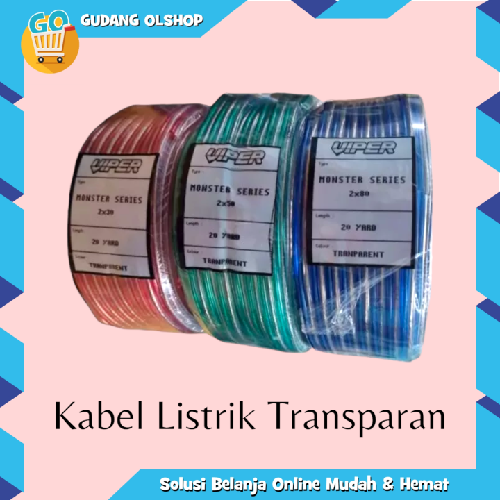 KABEL LISTRIK TRANSPARAN / KABEL LISTRIK SERABUT / KABEL LISTRIK MURAH ...