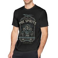 Edgar Allan Poe Tshirts Poe Spirits T Shirt Cute Cotton Tee Shirt Harajuku Mens Short Sleeve Graphic Tshirt