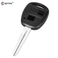 KEYYOU 10ชิ้นล็อต2ปุ่มกุญแจรีโมท FOB กรณีเชลล์กุญแจรถสำหรับ TOYOTA CAMRY RAV4 Corolla PRADO YARIS Dropship เปลี่ยน