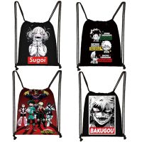 japanese anime Boku No Hero Academia drawstring bag My Hero Academia casual backpack teenager storage bag women men travel bags