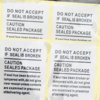 100pcslot DO NOT ACCEPT IF SEAL IS BROKEN Label Sticker For Sam LG Phone S20 S21 Note 20 CAUTION SEALED PACKAGE BOX Foil Film