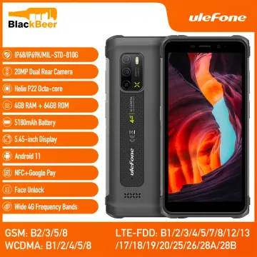 Ulefone Armor 21 Android 13 Rugged Smartphone Unlocked, MTK Helio G99  16GB+256GB Cell Phone, 3.5W Big Speaker, 64MP+24MP Night Vision Camera,  6.58FHD+, 9600mAh, Dual SIM 4G Rugged Phone, NFC GPS OTG