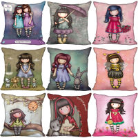 Custom Santoro Gorjuss Cartoon Pillow Case Home Decorative Pillows Cover Invisible Zippered Throw PillowCases 40X40,45X45cm