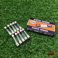 AUTO FUSES EAGLE SERIES ฟิวส์หลอดแก้ว ฟิวส์สั้น 25A 30mm. (แพ็ค 10 หลอด)