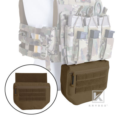 KRYDEX Tactical Drop Dump Pouch Fanny Pack Tool Organizer Bag Front Pocket For Plate Carrier JPC AVS CPC APC RRV Tactical Vest