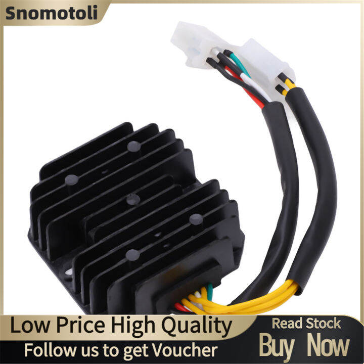 Keenso 4 Wires 4 Pins 12 Voltage Regulator Rectifier For 150 250C C Motorcycle Scooter Moped ATV, Excellent Heat Dissipation, Easy