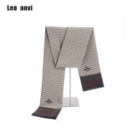 【Miki Xinyuan】 Leo Anvi LuxuryScarf MenWinter อบอุ่น Businessbee พู่ผ้าพันคอแคชเมียร์ผ้าคลุมไหล่ลายสก๊อต Bufanda