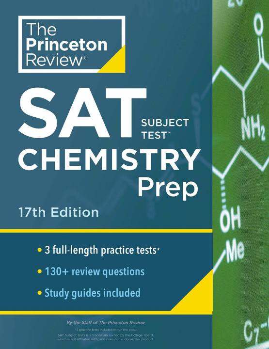 Theภาษาอังกฤษรุ่นแรกพิชิตSATเคมีเดี่ยวSubject Test, 17th Edition Princeton∝