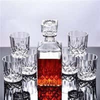 [COD] Glass red wine bottle decanter home empty divider foreign storage set style