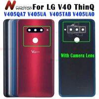 【✲High Quality✲】 jiejiu65879742 ปลอกหุ้มด้านหลังสำหรับ Lg V40 Thinq เคสประตูหลังพร้อมกระจกเลนส์กล้องถ่ายรูป V405qa7 V405ua ฝาหลัง V405ua0 V405tab