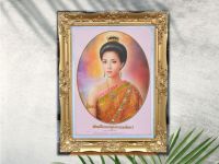 กรอบรูปหลุยส์  ภาพพระสุพรรณกัลยาขนาดกว้าง 21 x ยาว 27 นิ้ว กรอบรูปสวย/ของที่ระลึก/กรอบรูปตกแต่งบ้าน/ติดสำนักงาน/เสริมมงคล