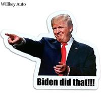 Biden สติกเกอร์นั้นสติกเกอร์ Trump Trump Decal 100ชิ้นสติกเกอร์ Trump Biden Did ว่าสติกเกอร์ Trump 3X2.4นิ้วสติ๊กเกอร์ Trump สติ๊กเกอร์กันชนลายตลกกันน้ำสำหรับรถยนต์