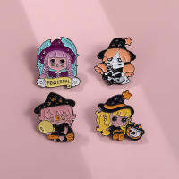 ภาพการ์ตูนรายการทีวีโชว์ Wednaddams Enamel Pin กระเป๋าเป้โลหะของขวัญสำหรับเพื่อนเสื้อผ้าเครื่องประดับ