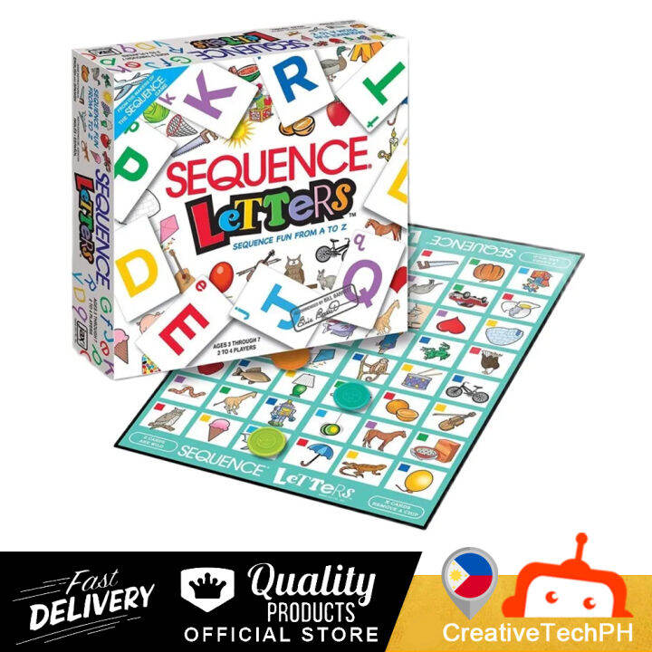 Sequence Letters Sequence Fun From A to Z Board Game for Kids Lazada PH