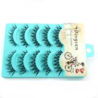 ✨Ready Stock✨5 pairs1 set Dingsen green false eyelash devil boutique
