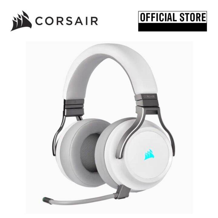 CORSAIR VIRTUOSO RGB WIRELESS High-Fidelity Gaming Headset — White (AP ...