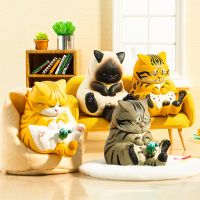 Kongzoo Stare Crotch Cat Series 3 Blind Box Toys Cute Action Figure Doll Surprise Mystery Box Ornaments Kawaii Birthday Gifts